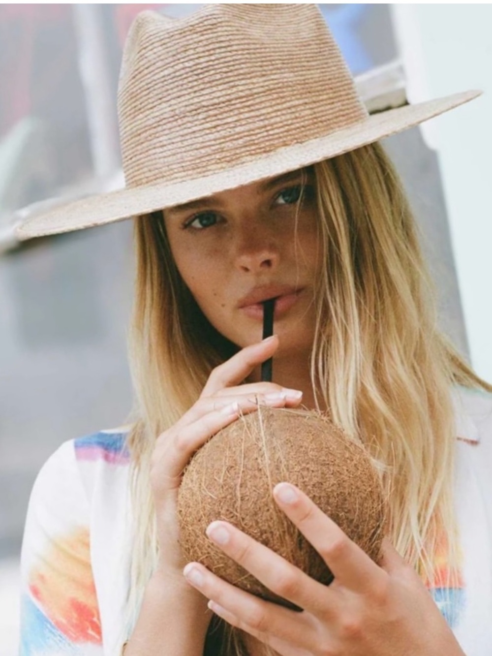 Lack Of Color Palma Straw Fedora in Natural Tan
